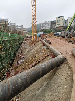 广西南宁老口泵站抽水管道采用广西螺旋钢管厂家产品
